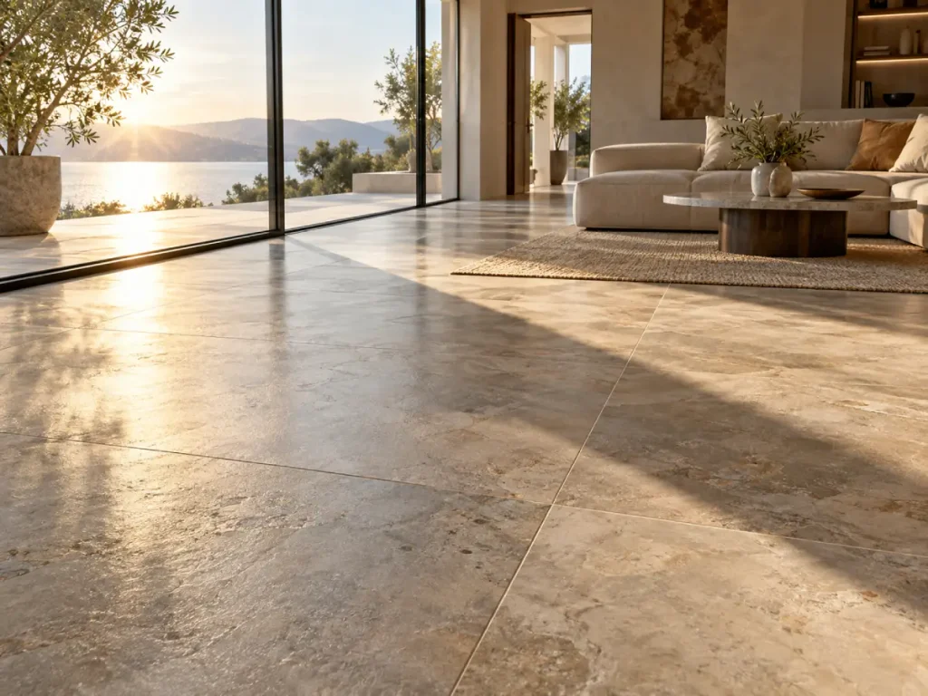 pavimenti in ceramica con molta luce